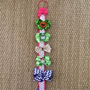 Girl’s Hair Bow Ribbon Hanger or Organizer. Bows sold separately or bundled.